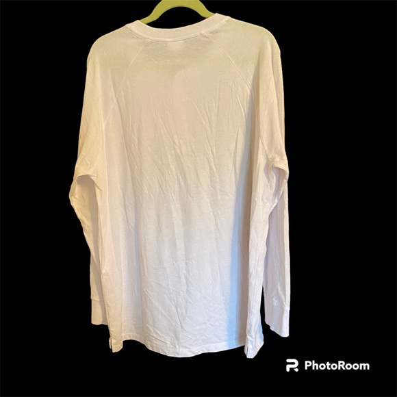 LuLaRoe Mark White Unisex Henley Long Sleeve T-Shirt XL - Picture 2 of 6